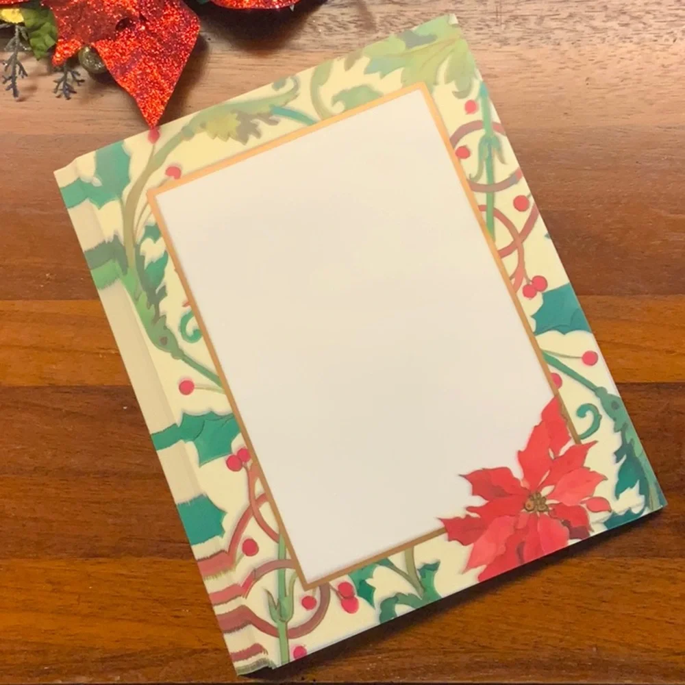 75 sheets medium weight 8.5x11 Christmas Vellum